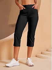 cheap Golf Bottoms-Women&#039;s Golf Pants Black Pink Red Bottoms Ladies Golf Attire Clothes Outfits Wear Apparel