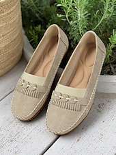 ieftine Mocasini de Damă-mocasini de damă mocasini cu ciucuri – pantofi de șofer casual, moale, pentru ținute de primăvară și confort acasă