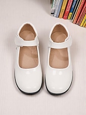 economico Ballerine per bambina-scarpe mary jane nere verniciate per bambine con cinturino a strappo – scarpe eleganti per la scuola elementare