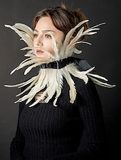 economico Accessori e altro-Punk &amp; Gotico Girocollo Collare di piume Strega malefico Drag queen Unisex Fantasia Notte di Valpurga Halloween Carnevale Performance Parata dell&#039;Orgoglio Mese dell&#039;orgoglio Adulti Collana Tutte le