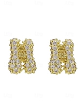 abordables Boucle d&amp;#39;oreille pour femme-Boucles d&#039;oreilles à tige initiales en strass doré - Boucles d&#039;oreilles à lettres scintillantes personnalisées pour femmes, bijoux en cristal étincelants de A à Z, parfaits pour un usage quotidien, un cadeau de remise de diplôme, un cadeau de fête des mèr