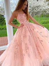 cheap Prom Dresses-A-Line Quinceanera Dresses Elegant Dress Performance Christmas Floor Length Sleeveless Square Neck Chiffon Backless with Pleats