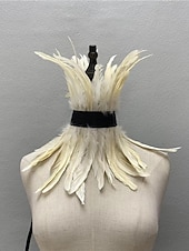 economico Accessori e altro-Punk &amp; Gotico Girocollo Collare di piume Strega malefico Drag queen Unisex Fantasia Notte di Valpurga Halloween Carnevale Performance Parata dell&#039;Orgoglio Mese dell&#039;orgoglio Adulti Collana Tutte le