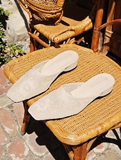 halpa Naisten pistokkaat-naisten valkoiset pitsiset balettitassut – tyylikkäät silkkaa verkkohääkengät morsiamelle ja kesän puutarhajuhliin