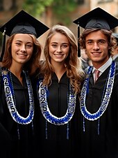 cheap Women&#039;s Scarves-Class of 2025 Graduation Honor Cord 2-Piece Set – Braided purple, gold and black graduation cape with tassel and cap design for high school and college seniors