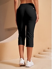 cheap Golf Bottoms-Women&#039;s Golf Pants Black Pink Red Bottoms Ladies Golf Attire Clothes Outfits Wear Apparel