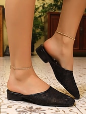 halpa Naisten pistokkaat-naisten valkoiset pitsiset balettitassut – tyylikkäät silkkaa verkkohääkengät morsiamelle ja kesän puutarhajuhliin