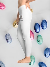 cheap Easter Bottoms-Easter Women&#039;s Leggings Trousers Rabbit Leopard Printed Yoga Pants Tummy Control High-Waisted Graphic Tights