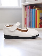 economico Ballerine per bambina-scarpe mary jane nere verniciate per bambine con cinturino a strappo – scarpe eleganti per la scuola elementare