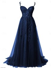 abordables Robes de bal de promo-Ligne A Robes de Quinceanera Élégant Robe Performance Noël Longueur au sol Sans manches Col en V Polyester Dos nu avec Plis 2025