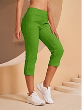 cheap Golf Bottoms-Women&#039;s Golf Pants Black Pink Red Bottoms Ladies Golf Attire Clothes Outfits Wear Apparel