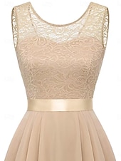 ieftine Rochie simplă-Rochie mini de damă rochie în linie A rochie din tull elegantă petrecere cocktail nuntă petrecere în aer liber ajustare regulată grafică fără mâneci gât rotund roz vin khaki gri vară primăvară