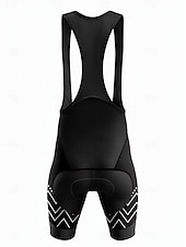 baratos Shorts de bicicleta de bicicleta-Homens Gráfico Geométrica Bermudas Bretelle Shorts acolchoados 3D Moto Calções Bibes Esportes Filtro Solar Tapete 3D Secagem Rápida Pavio Humido Preto Roupa Roupa de Ciclismo