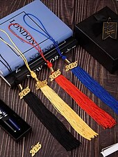 お買い得  レディーススカーフ-2025年卒業式キャップタッセル、ゴールドイヤーチャーム付き - 高校や大学の卒業生のための装飾的な卒業記念品、複数の色