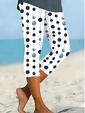cheap Floral Print-Women&#039;s Leggings Capri Pants High Elasticity Vacation Vintage Fashion Full Length High Waist Floral Graphic Printing Thermal Warm Breathable Soft Stretchy Outdoor Daily