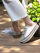 Недорогие Женские кроссовки-женские серебристые металлические кроссовки-слипоны с блестками, повседневная обувь на платформе для повседневной носки и свиданий