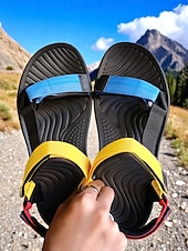 cheap Comfort Sandals-Women&#039;s Colorful Adjustable Sport Sandals with Velcro Straps – Lightweight Outdoor Hiking Sandals for Active Women