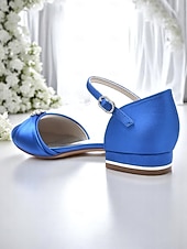 Недорогие подружка невесты-Женские свадебные туфли из серебристого атласа со стразами и ремешком на щиколотке, элегантные и удобные, идеально подходят для официальных свадеб