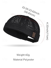 economico Cappelli da uomo-berretto da marinaio in rete traspirante da uomo – cappello estivo leggero e regolabile per attività all&#039;aperto, streetwear e stile casual quotidiano