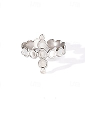 economico Braccialetti e bracciali rigidi-Anello For Per donna Quotidiano Ferie Data Acciaio