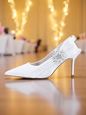 abordables zapatos de tacón con tira-Tacones peep-toe de satén con tira trasera para mujer con lazo elegante: tacones elegantes para cócteles y ropa de noche.