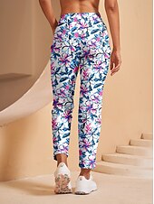 billiga Golfbottnar-Dam Golfbyxor Vit Byxa Golfkläder för damer Kläder Outfits Bär kläder