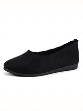 cheap Women&#039;s Flats-Women&#039;s Flyknit Slip-On Flats - Soft Knit Upper with Comfortable Stretch, Lightweight and Breathable, Ideal for Casual Wear and Summer Outings