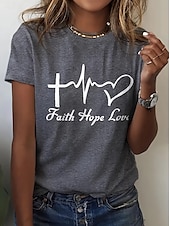 ieftine tricou Art &amp; Design-Pentru femei Tricou Topuri de vară Grafic Clasic Casual Manșon scurt Stil Nautic Crop Tops Zilnic Sfârșit de săptămână Imprimeu Alb Galben Roz Îmbujorat Albastru piscină Trifoi Vară Primăvară Toamnă