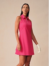 preiswerte Golfkleider-Damen Golfkleid Rosenrot Ärmellos Kleid Damen-Golfkleidung, Kleidung, Outfits, Kleidung