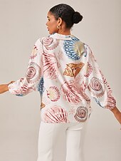 economico camicie, top e camicette-set da vacanza con vestibilità comoda e stampa a conchiglia