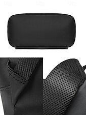 cheap College Backpacks-Men's Waterproof Roll-Top Backpack with Multiple Pockets and Large Capacity - Minimalist Style Laptop Bag for Work, Travel or College