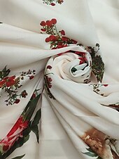 billige Boho-kjoler-Dame Lang kjole Maxikjole Boho-kjole Western kjole Mote Moderne utendørs Feriereise Ut på byen Normal Blomsternål i krystall Langermet V-hals Elfenben Sommer