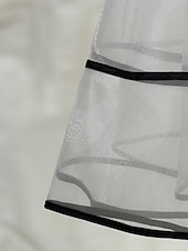 olcso Kisestélyik-Ball Gown A-vonalú Hazatérő Ruhák Elegáns Ruha Crinoline Ruha Formális Korse Ruha Esküvő Rövid  Mini Ujjatlan Pánt nélküli Átalakítható Szatén Ráncolt Bújtatóval