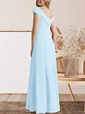 preiswerte Bodenlänge-Meerjungfrauenschnitt Brautmutterkleid Hochzeitsgast Elegant Süß Rundhalsausschnitt Bodenlang Spitze Stretchstoff Kappenärmel mit Spitze Geteilter Vorderteil 2025