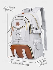 preiswerte College-Rucksäcke-Herren-Rucksack mit großer Kapazität, USB-Ladefunktion und Schuhfach, wasserabweisender Oxford-Schulrucksack für Studenten und Outdoor-Reisen