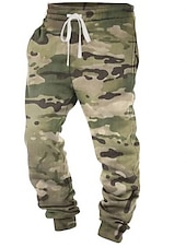 cheap Sweatpants-Camouflage Camo / Camouflage Casual Men&#039;s 3D Print Sweatpants Joggers Pants Trousers Outdoor Street Casual Daily Polyester Green Khaki Gray S M L Mid Waist Elasticity Pants