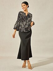 preiswerte Elegante Oberteile-Damen Hemd Bluse Abstrakt Marmor Vintage Mode Lässig Langarm V Ausschnitt Normale Oberteile Arbeit Lässig Ferien Knöpfe Druck Schwarz Frühling &amp; Herbst