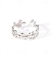 economico Braccialetti e bracciali rigidi-Anello For Per donna Quotidiano Ferie Data Acciaio