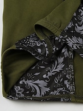 preiswerte Grafische Röcke-Damen Rock Lässig Boho Midi Mittlere Hüfthöhe Röcke Blumen Farbblock Spleißen Druck Asymmetrischer Saum Mikroelastisch Urlaub Straße Grün Sommer Polyester