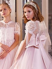 baratos tutus infantil-De Baile Até os Joelhos Vestido para Meninas das Flores Festa de 15 Anos Elsa congelada Meninas Lindo Vestido de Baile Tule com Franzido Estilo real Tutu Ajuste 3-16 anos