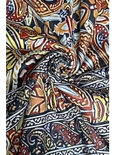 tanie Sukienki kwiatowe-Damskie Sukienka mini Sukienka A line Letnie sukienki Urlop Codzienny Boho Codzienny Święto Regularny W Tureckie Wzory Krótki rękaw W serek Żółty Fioletowy Lato