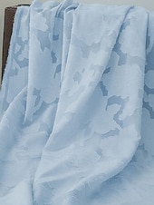 baratos Com jaqueta-Vestido de mãe da noiva em renda floral queimada azul-celeste, duas peças, corte A, elegante, simples e minimalista, decote canoa, comprimento até o chão, chiffon, manga 3/4, com jaqueta 2025