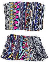 billige Hårtilbehør for kvinner-Fargerike boho twist-pannebånd for kvinner – myke, elastiske og brede hårbånd for yoga, festivaler og fritidsklær