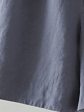 economico Pantaloni in lino e cotone semplici-Shorts da Donna Colore Unito Chinos Base Casual Lunghezza Ginocchio Vita Alta Semplice Tasca Comfort Micro-elastico Quotidiano Grigio Beige Caffè Estate Vestibilità Normale