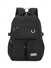 cheap Kids &amp; Teen Backpacks-Women&#039;s Waterproof Nylon Campus Backpack with Multi-Pocket Storage - Lightweight Large Capacity College Bag for Teens to School and Daily Commuting