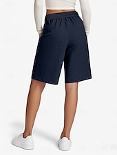 economico Pantaloncini-Shorts da Donna Chinos Vacanza Moda Streetwear Corti Alta Vita Semplice Con Tasche Elastica Comodi Morbidi Confortevoli Elasticizzati All&#039;aperto Street Rosa Blu Marino Marrone Grigio Estate Primavera