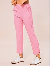 abordables Ropa de golf femenina-Mujer pantalones de golf Rosado morado Pantalones / Sobrepantalón Ropa de golf para damas Ropa Trajes Ropa Ropa
