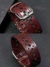 abordables Joyas para hombres-Pulsera hueca de cuero genuino bohemio para hombre: brazalete ajustable vintage para uso casual, de negocios y festivo.