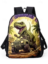 cheap Kids &amp; Teen Backpacks-Kids' 3-Piece Dinosaur Backpack Set with Lunch Bag and Pencil Case, T-Rex Print, Lightweight School Bag for Boys, Girls and Elementary Students