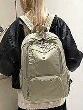tanie Plecaki studenckie-lekki, wodoodporny, nylonowy plecak damski ze składaną konstrukcją, wieloma kieszeniami i miękkimi, wyściełanymi paskami – codzienny plecak podróżny dla nastolatek, studentek i na weekendowe wycieczki